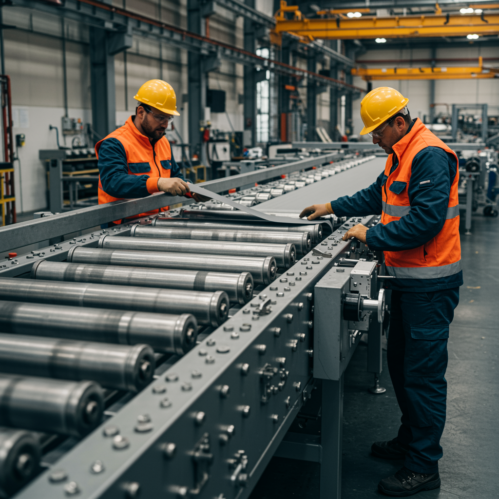 عملية تصنيع سيور خطوط الإنتاج داخل المصانع الحديثة