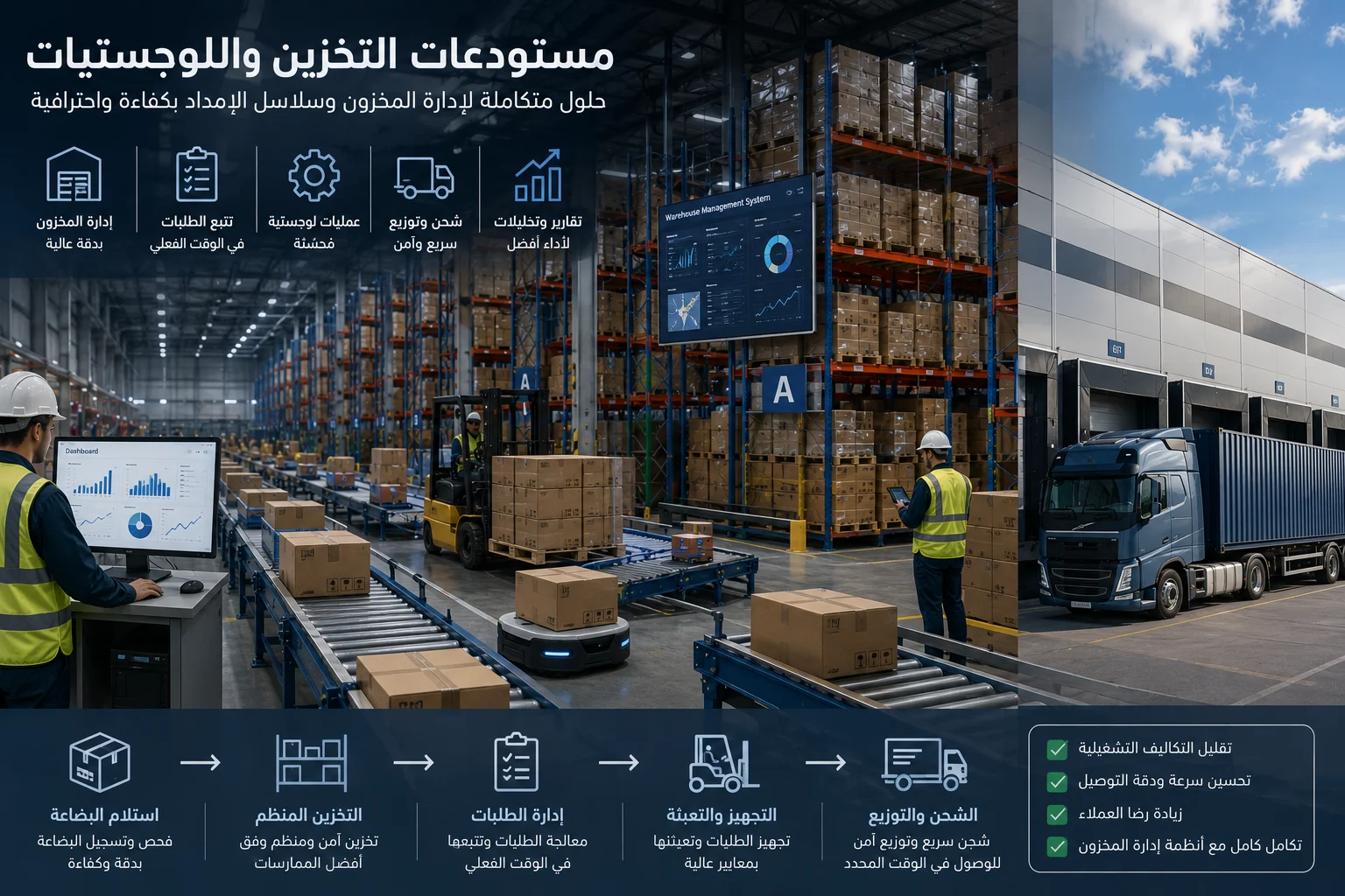 مستودعات التخزين واللوجستيات